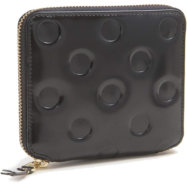 コムデギャルソン(Polka Dots Embossed)二つ折りZIP財布 COMME des GARCONS コムデギャルソン DES 二つ折り財布 POLKA